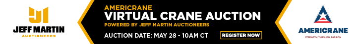 Jeff Martin Auctioneers 5/13-6/10/26 Americrane Auction