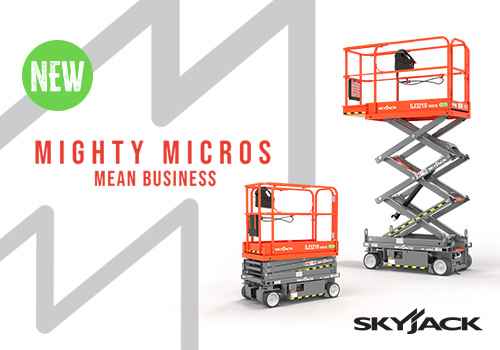 Skyjack Introduces New Micro-Scissor Lifts: SJ3213 and SJ3219