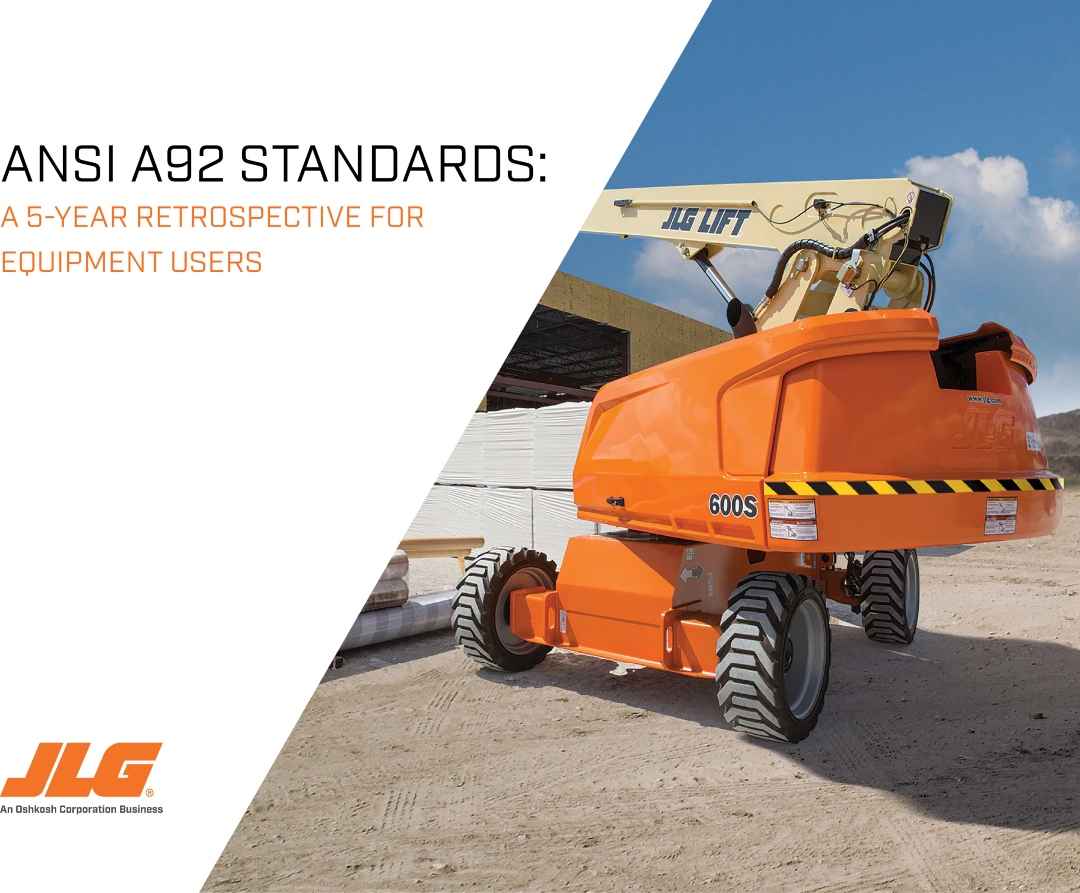 JLG Releases Whitepaper Reflecting on Five Years of ANSI A92 Standards