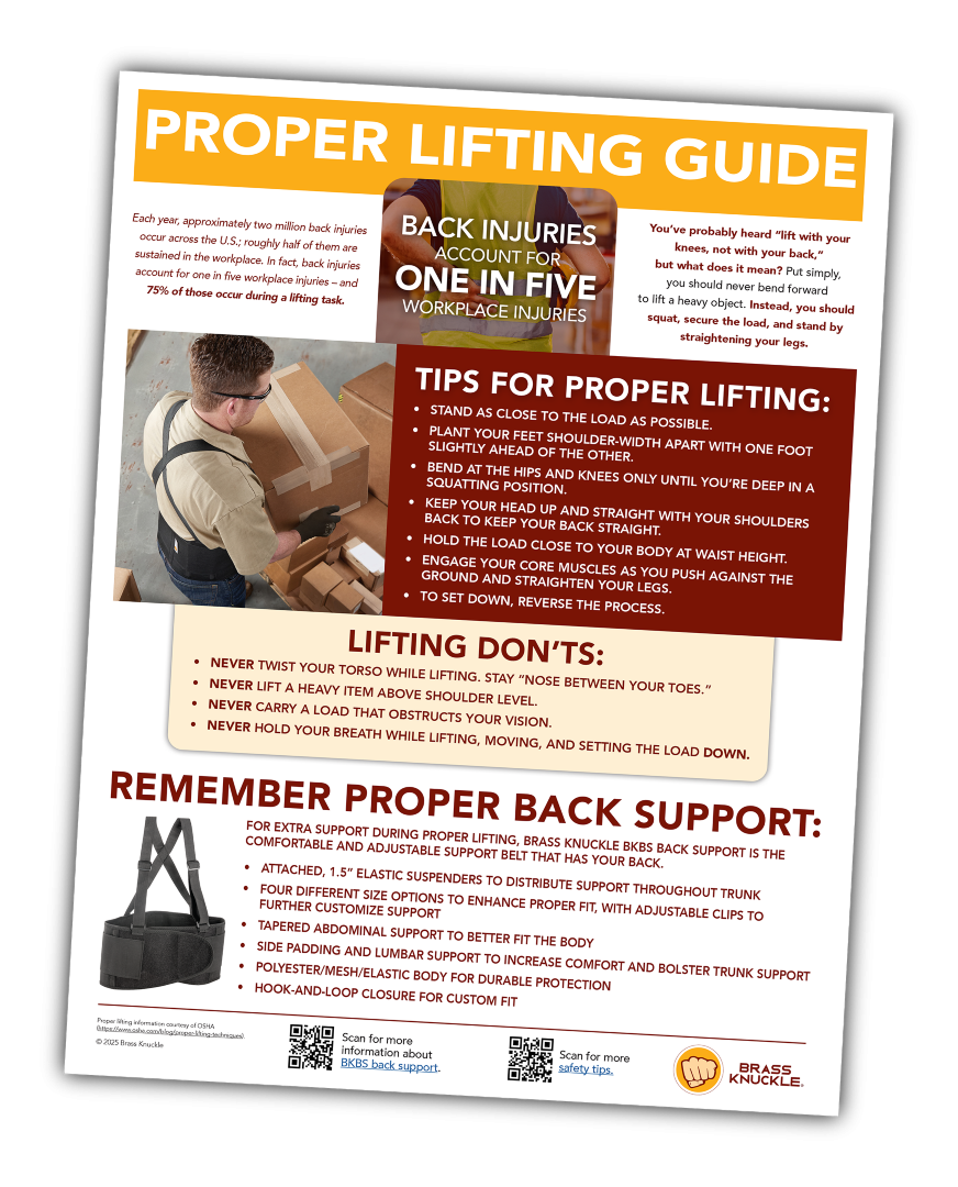Brass Knuckle proper Lifting Guide