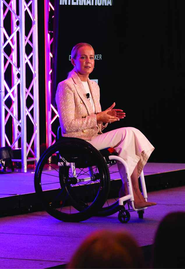 Mallory Weggemann, a four-time Paralympian swimmer for Team USA