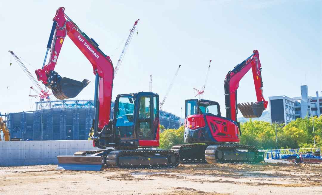 Yanmar ViO80‑7 and SV100‑7 mini excavators 