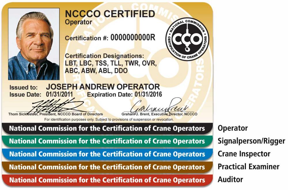 NCCCO Makes Changes to Certification Cards