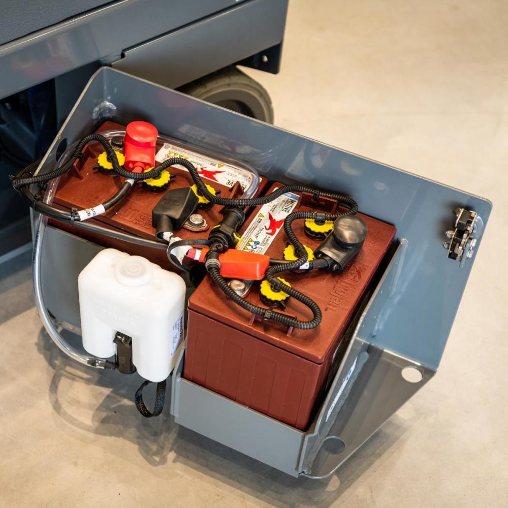 Haulotte Adds Battery Care Device to Vertical Masts