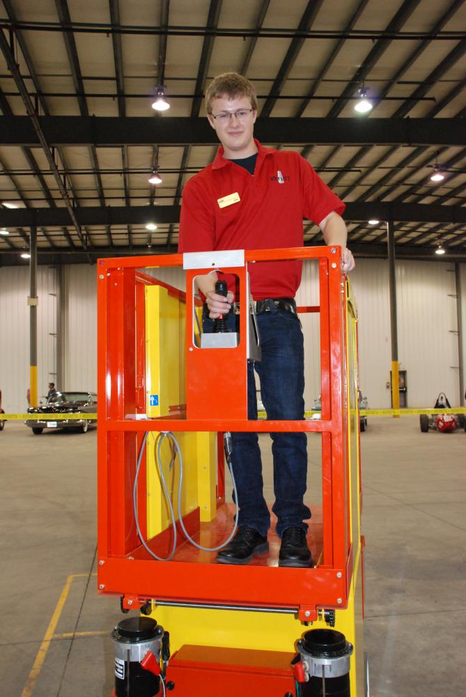 Haessler's New Battery-Powered 19-ft. Lift is Compact, Quiet, and Stable.