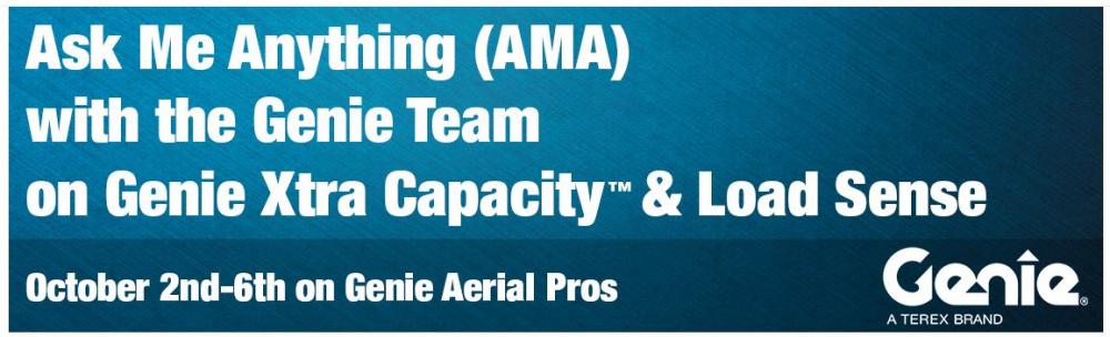 GENIE Announces “Ask Me Anything” Event To Address Load Sense Technology and Benefits of It's Xtra Capacity Boom Line
