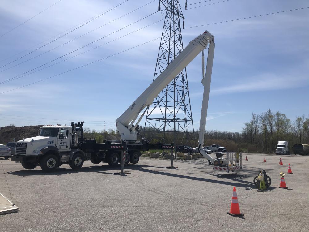 Powerful Partner- Bronto truck-mounted aerial makes line work safer, more productive for Indiana utility.