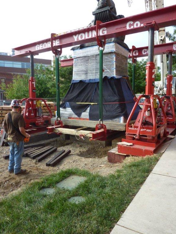 George Young Companies Moves Historic Monument