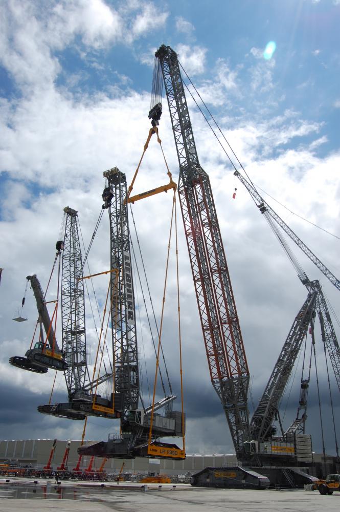 Liebherr Launches Telecrawler and AT Cranes at Customer Days
