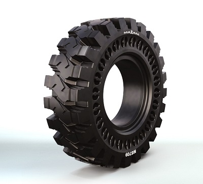 Maxam Unveils Long-Life, Zero-Maintenance Solid Tire for Telehandlers