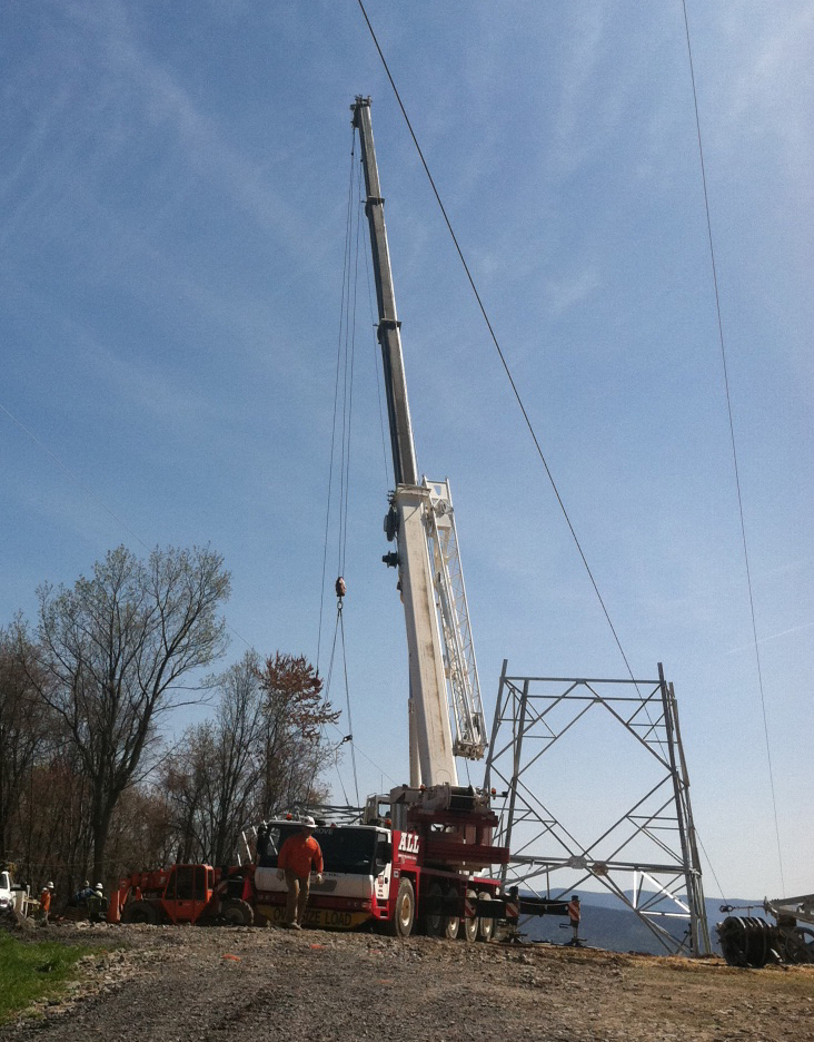 ALL Crane & Equipment Rental Provides Lifting Power for Electrical Transmission Line Project