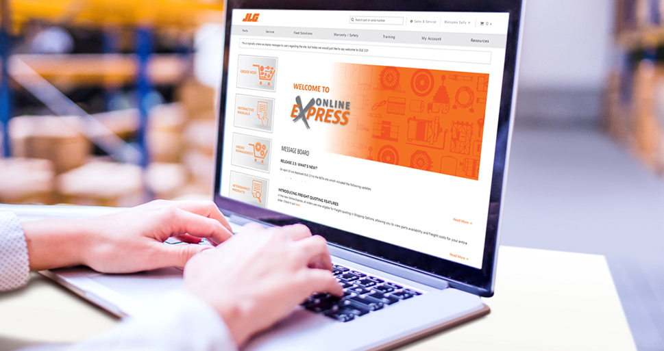 JLG Launches New Online Express Platform