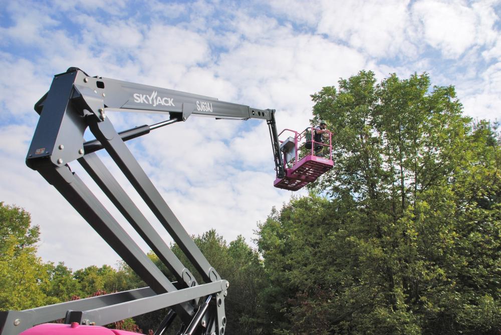 Skyjack Lift Helps Students Collect Seeds from Rare Trees