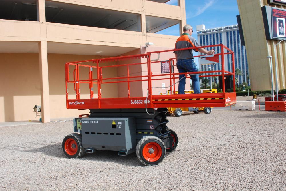 Skyjack's SJ6832 RTE Scissor Lift Shows Benefits
