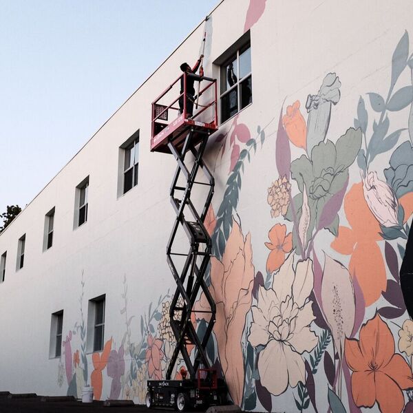 Skyjack Lifts Help Mural Artists Transform Sacramento 
