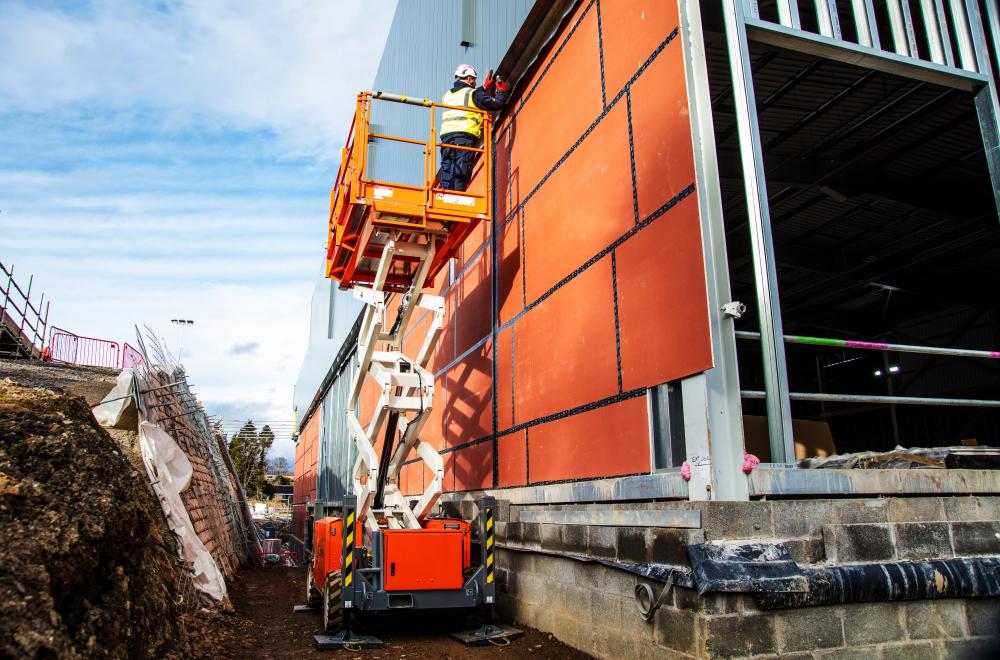 Snorkel Begins Production on Lithium-Ion Powered Rough Terrain Scissor Lifts