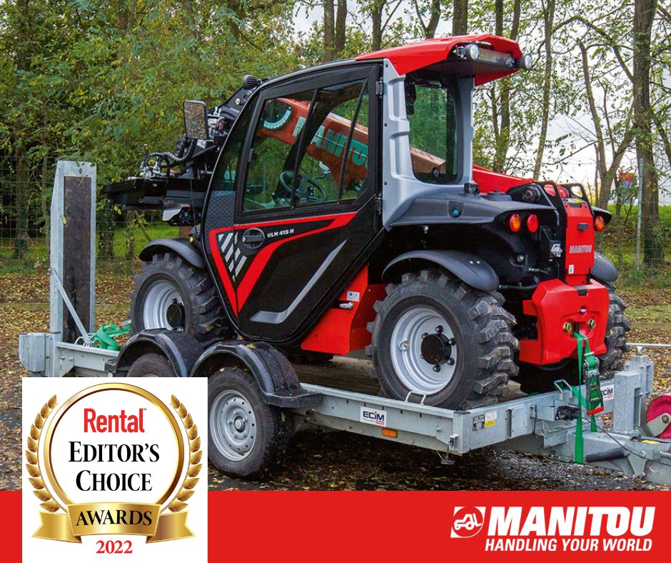 Manitou’s ULM Ultra-Light Telehandler receives Rental Magazine’s 2022 Editor’s Choice Award 