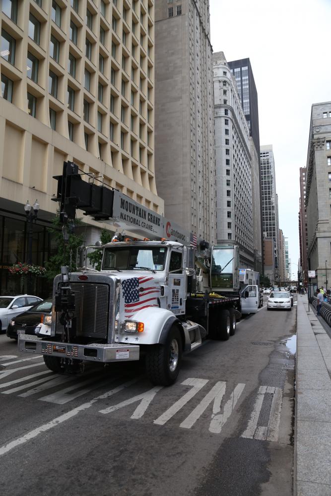 National Boom Truck Part of World Trade Center Foundation Cross-Country Tour 